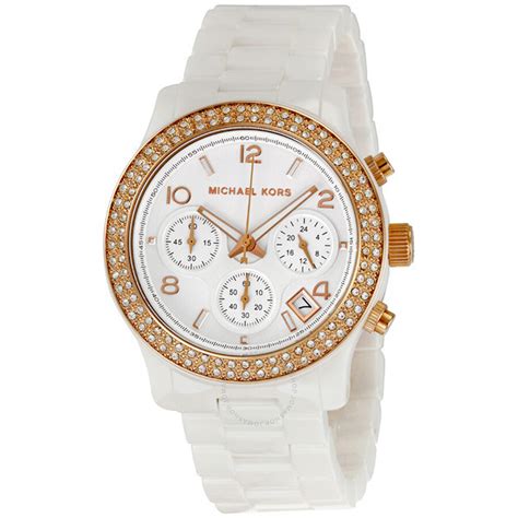 michael kors ladies watches white ceramic|glitz watch.